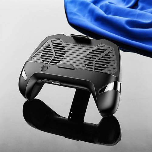 Planet Gates USAMS Mobile Phone Game Cooling Handle Phone Holder Dual Fans Phone Game Heatsink Charging Power Bank Noise reduction Game Pad