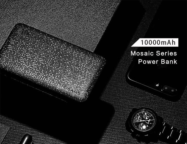 Planet Gates USAMS Power Bank 15mm Ultra Slim 10000mAh Powerbank Mobile Phone 2.1A Output 10000mah Universal Phone External Battery