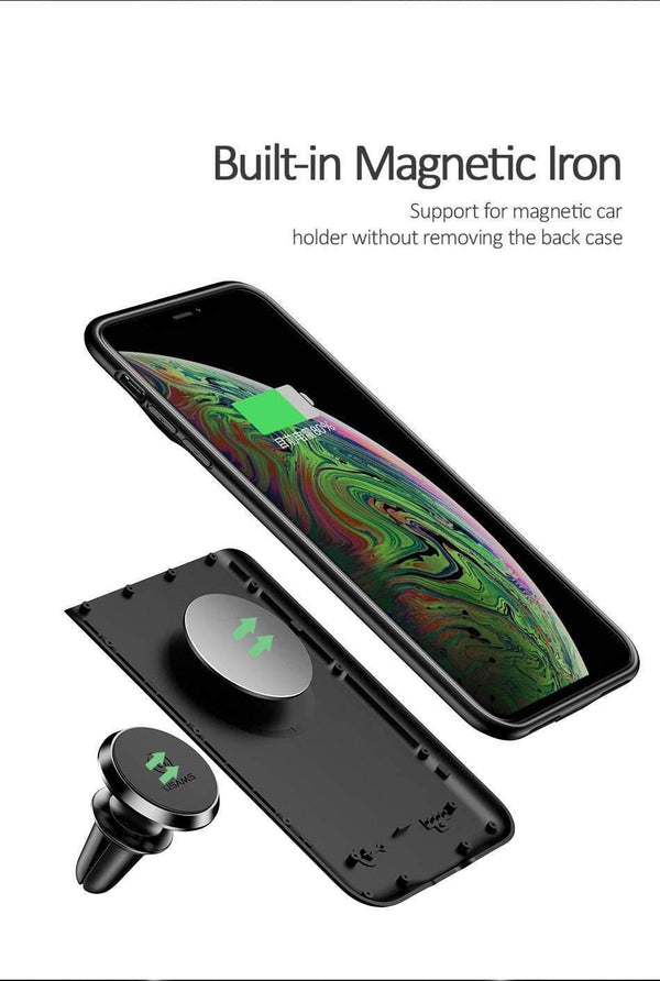 Planet Gates USAMS  Smart Battery Case Charger  For iPhone XR XS Max,Battery Case External Power Bank Backup Powerbank for iPhone X XS