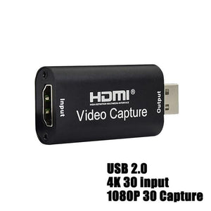 Planet Gates USB 2.0 4K Video Capture Card USB 3.0 USB2.0 HDMI-compatible Grabber Recorder for PS4 Game DVD Camcorder Camera Recording Live Streaming