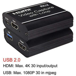 Planet Gates USB 2.0 New Loop 4K 60hz Loop Out HDMI Capture Card Audio Video Recording Plate Live Streaming USB 2.0 3.0 1080p Grabber for PS4 Game DVD Camera