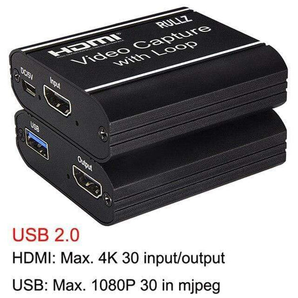 Planet Gates USB 2.0 New Loop 4K 60hz Loop Out HDMI Capture Card Audio Video Recording Plate Live Streaming USB 2.0 3.0 1080p Grabber for PS4 Game DVD Camera