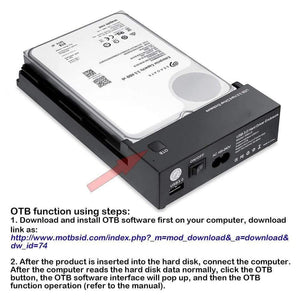 Planet Gates USB 3.0 2.5" 3.5" SATA Hard Drive Disk External Enclosure SSD HDD Disk Case Box Support UASP 8TB Drives OTB One Touch Backup