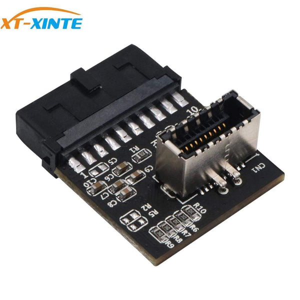 Planet Gates USB 3.0 (3.1 Gen 2) Internal IDC 20 Pin Motherboard Header to A-Key 20Pin Female Header Converter for Type C Panel Mount Adapter