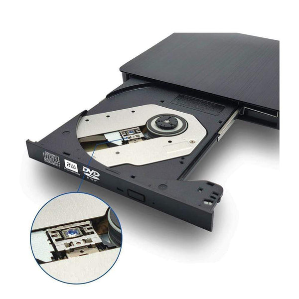 Planet Gates USB 3.0 DVD-RW External Optical Drive Slim CD ROM Disk Reader DVD RW Burner CD Writer for Desktop PC Laptop Tablet DVD Player