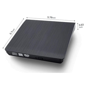 Planet Gates USB 3.0 DVD-RW External Optical Drive Slim CD ROM Disk Reader DVD RW Burner CD Writer for Desktop PC Laptop Tablet DVD Player