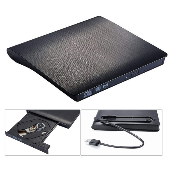 Planet Gates USB 3.0 DVD-RW External Optical Drive Slim CD ROM Disk Reader DVD RW Burner CD Writer for Desktop PC Laptop Tablet DVD Player