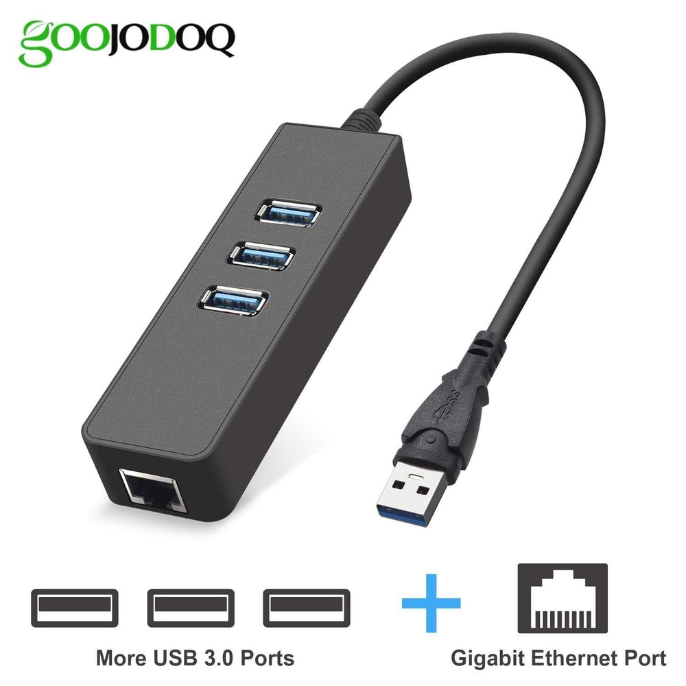 Planet Gates USB 3.0 Ethernet Adapter with 3 Ports USB 3.0 HUB USB rj45 Gigabit Ethernet Lan 10/100/1000 Mbps Network Card