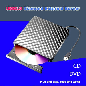 Planet Gates USB 3.0 External DVD Burner Writer Recorder CD/DVD ROM Player PC Optical Drive External DVD Drive Optical Drive