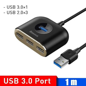 Baseus USB HUB USB 3.0 HUB Type C HUB to USB 3.0 for MacBook Pro Air 2020 USB 2.0 HUB LED USB Splitter for Huawei Notebook HUB