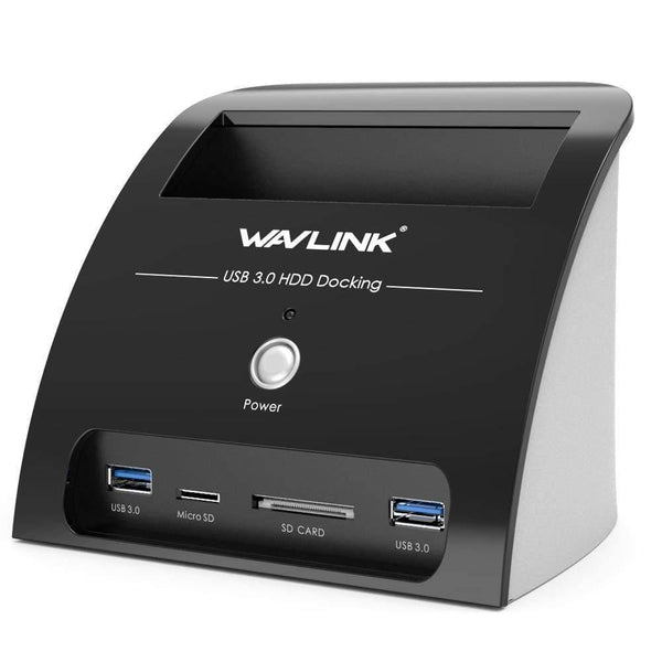 USB 3.0 SATA HDD Docking Station with Card Reader Slot SATA Hard Drive External Enclosure case for 2.5/3.5 inch HDD SSD