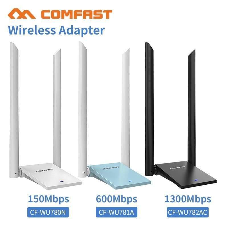 Planet Gates USB 3.0 Wireless Wifi Adapter Dual Band 2.4+5 GHz 150 -1300 Mbps 802.11AC 802.11 a/b/n/g/ac with 2*6dbi Wi fi Antennas