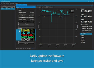 Planet Gates USB 3.1 Power Meter Tester Digital Multimeter Current Tester Voltage Detector Lua interpreter integrated DC 26V 6A AVHzY CT3