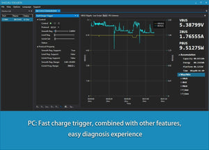 Planet Gates USB 3.1 Power Meter Tester Digital Multimeter Current Tester Voltage Detector Lua interpreter integrated DC 26V 6A AVHzY CT3