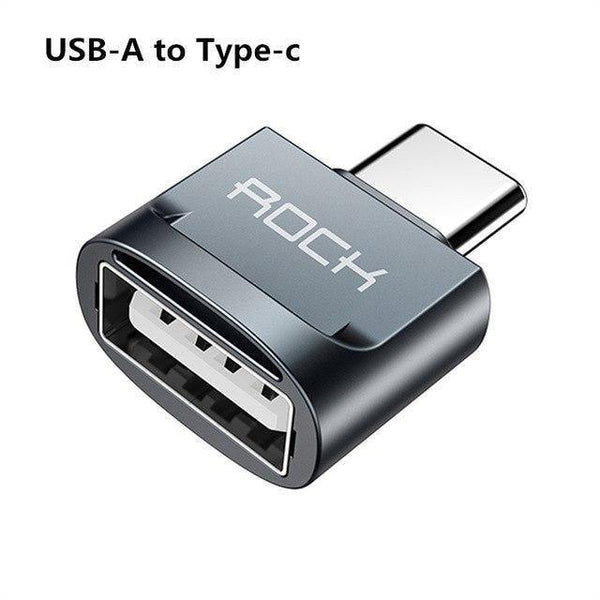 Planet Gates USB-A to Type-c ROCK Micro USB Adapter USB-C 3.1 OTG Converter Type-c Switch for Android  Smartphone Charger Data Connector