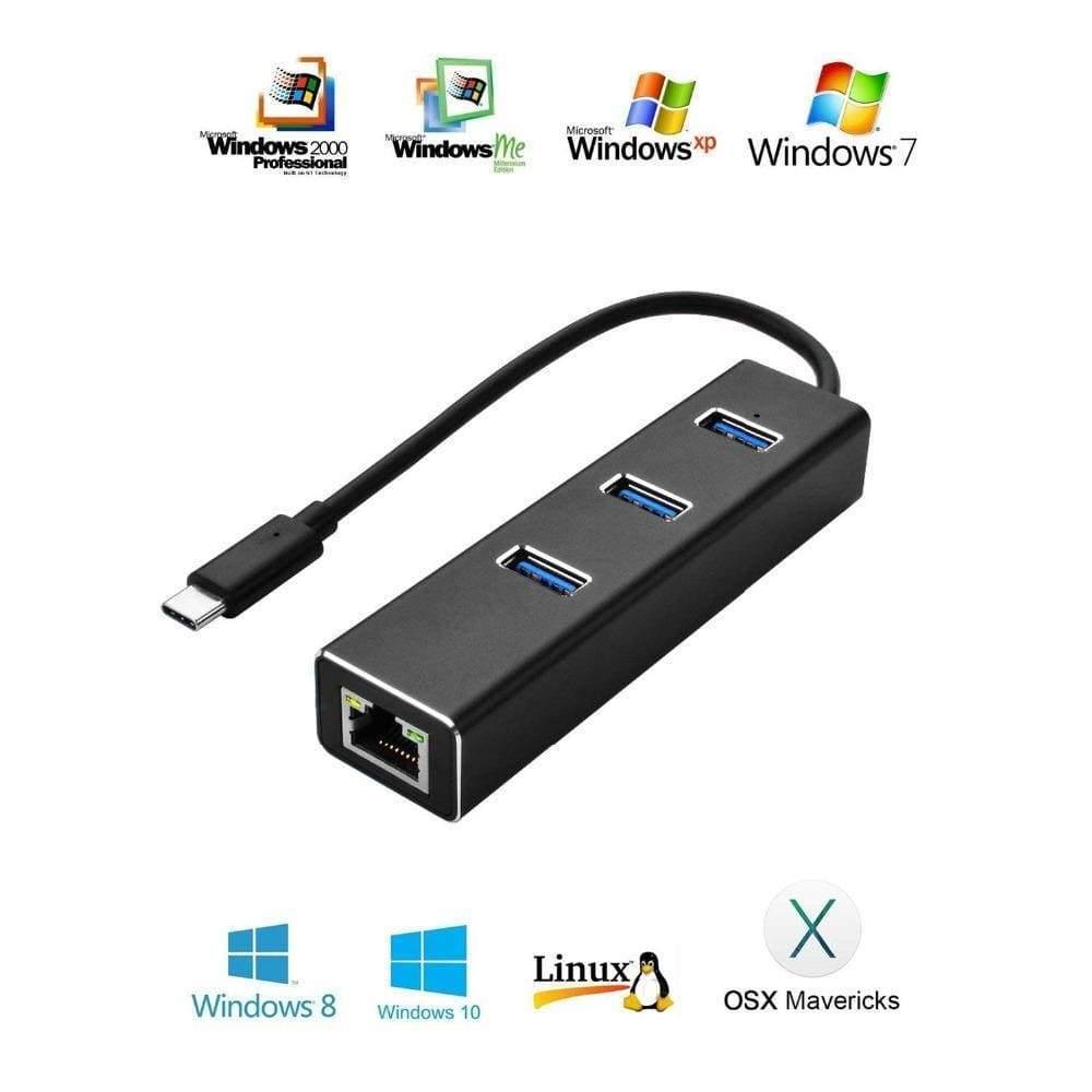 Planet Gates USB C Ethernet Adapter USB C Hub to Ethernet External RJ45 LAN Adapter USB-C Network Card
