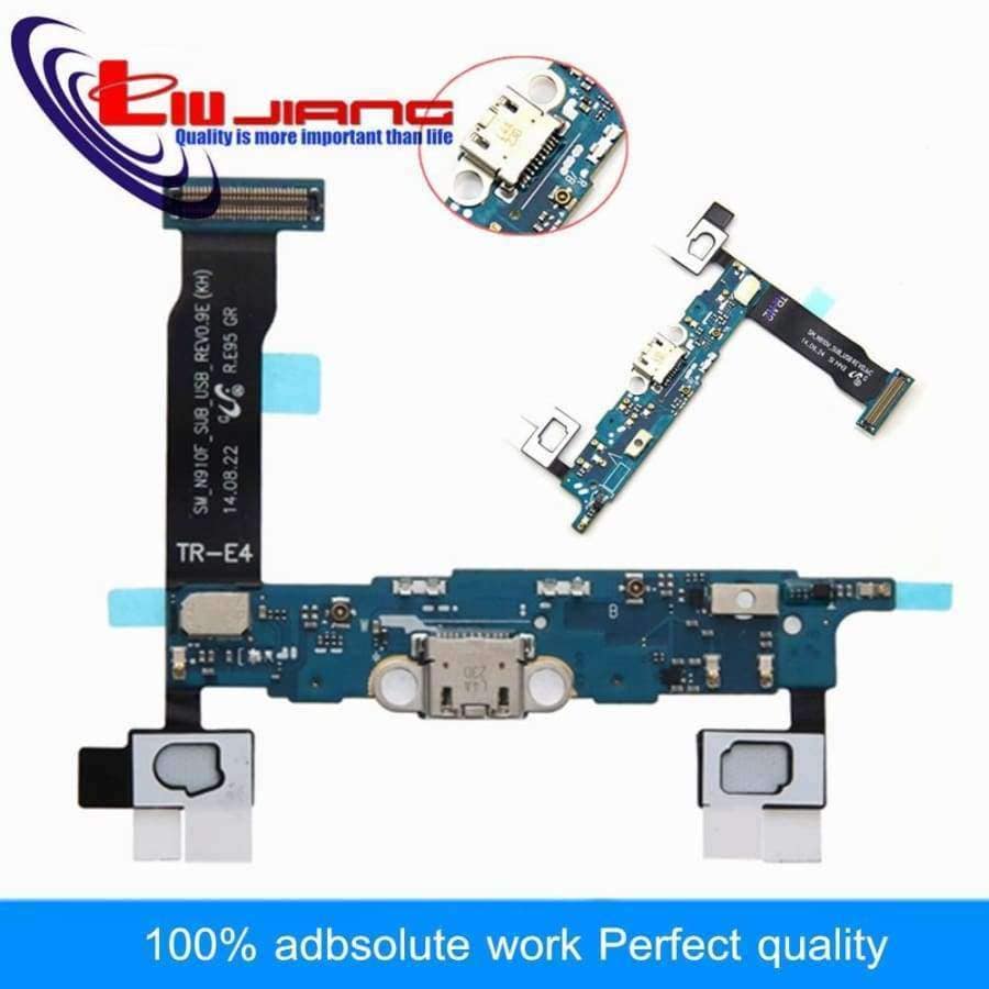 Planet Gates USB Charger For Samsung Note 4 N910F N910P N910T N910C Charging Port Dock Connector Home Button Microphone Flex Cable