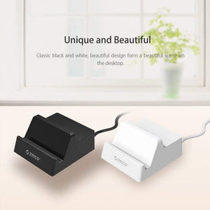Planet Gates USB Charger Holder ORICO 4 Ports Desktop Smart Charger with Phone / Tablet Mount for Samsung iphone Power Bank - (CHK-4U)