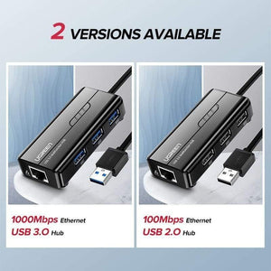 Planet Gates USB Ethernet USB 3.0 2.0 to RJ45 HUB for Xiaomi Mi Box 3/S Set-top Box Ethernet Adapter