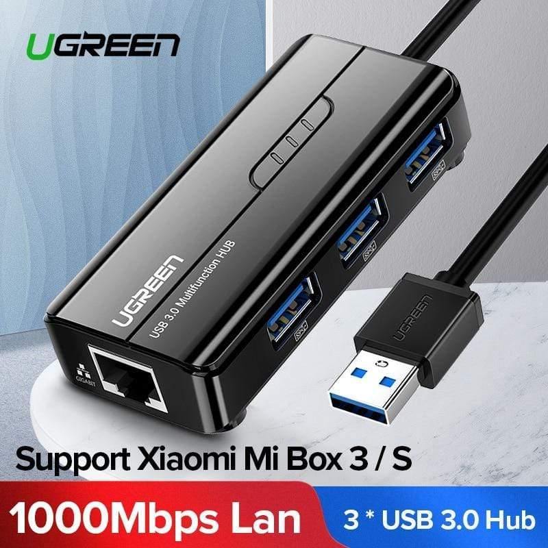 Planet Gates USB Ethernet USB 3.0 2.0 to RJ45 HUB for Xiaomi Mi Box 3/S Set-top Box Ethernet Adapter