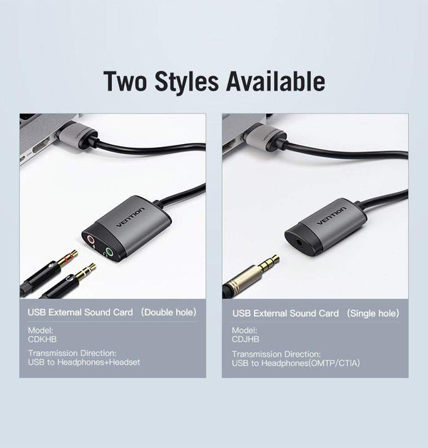 Planet Gates USB External Sound Card USB to 3.5mm Audio Adapter USB to Earphone Microphone for Macbook Computer Laptop PS4 Sound Card