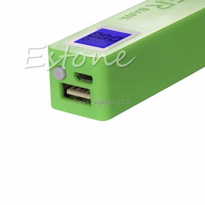 Planet Gates USB LCD Power Bank Case 18650 Battery Charger DIY Box Kit Black/White Colors Z09 Drop ship