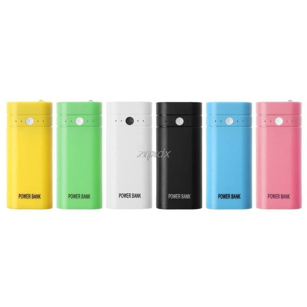 Planet Gates USB Power Bank 2x 18650 Battery Charger Box Shell Case DIY Kit For Phone Z07 Drop ship