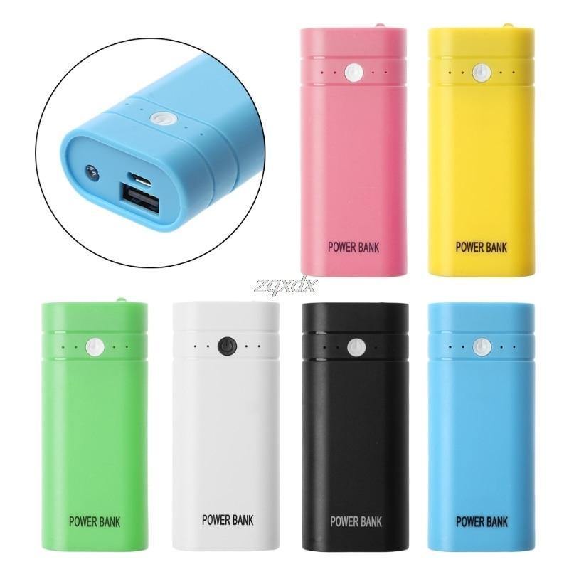 Planet Gates USB Power Bank 2x 18650 Battery Charger Box Shell Case DIY Kit For Phone Z07 Drop ship