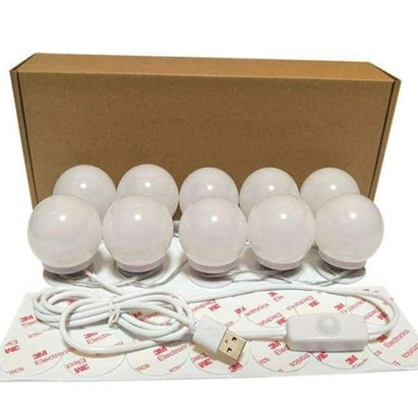 Planet Gates USB Powered Hollywood LED Mirror Light Makeup 5V Light Studio Bathroom Mirror Fill Light LED Bulb Cosmetic Dressing Table Lamp