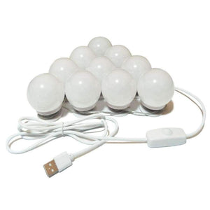 Planet Gates USB Powered Hollywood LED Mirror Light Makeup 5V Light Studio Bathroom Mirror Fill Light LED Bulb Cosmetic Dressing Table Lamp