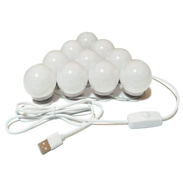 Planet Gates USB Powered Hollywood LED Mirror Light Makeup 5V Light Studio Bathroom Mirror Fill Light LED Bulb Cosmetic Dressing Table Lamp