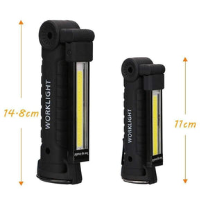 Planet Gates USB Rechargeable 5 Mode COB Flashlight LED Working Light Magnetic COB Torch Lanterna Hanging Hook Lamp Outdoor Camping