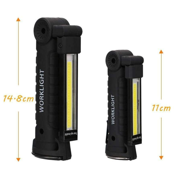 Planet Gates USB Rechargeable 5 Mode COB Flashlight LED Working Light Magnetic COB Torch Lanterna Hanging Hook Lamp Outdoor Camping