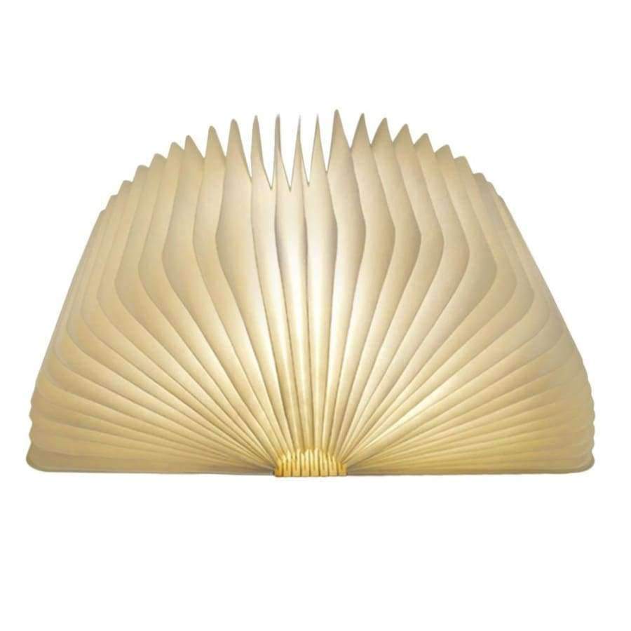 Planet Gates USB Rechargeable LED Foldable Wooden Book Shape Desk Lamp Nightlight Booklight for Home Decor Warm White Light Drop Shipping