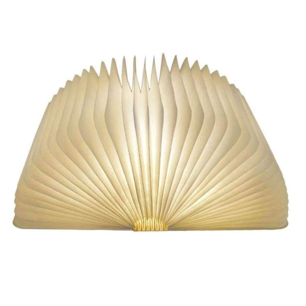 Planet Gates USB Rechargeable LED Foldable Wooden Book Shape Desk Lamp Nightlight Booklight for Home Decor Warm White Light Drop Shipping