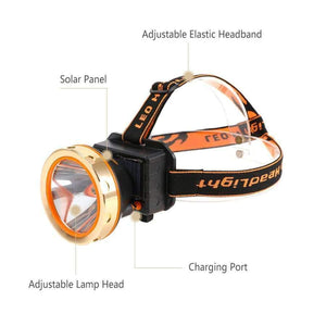 Planet Gates USB Solar Rechargeable LED Headlamp Flashlight Headlight 3 Modes Outdoor Solar Licht Koplamp Emergency Power Bank Head Light