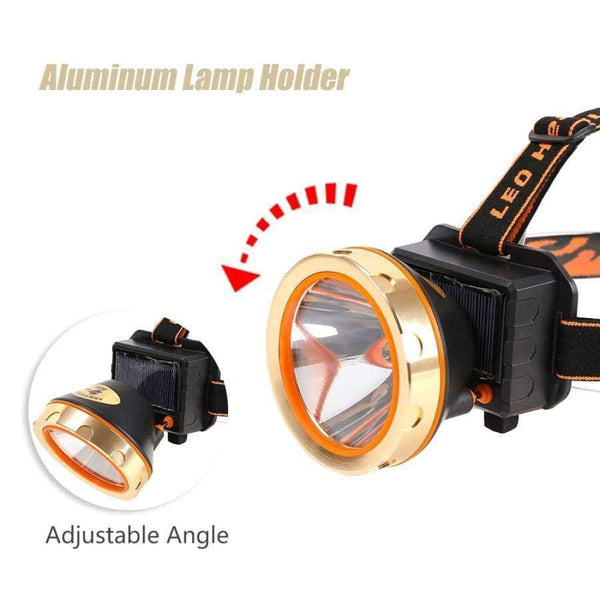 Planet Gates USB Solar Rechargeable LED Headlamp Flashlight Headlight 3 Modes Outdoor Solar Licht Koplamp Emergency Power Bank Head Light