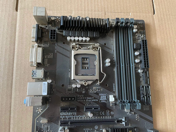 Planet Gates Used Gigabyte GA-B250-Fintech Motherboard Intel B250 Socket LGA 1151DDR4 PCI-E3.0 12 Graphics Card Mining Graphics Card