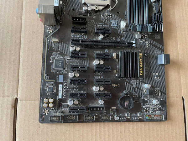 Planet Gates Used Gigabyte GA-B250-Fintech Motherboard Intel B250 Socket LGA 1151DDR4 PCI-E3.0 12 Graphics Card Mining Graphics Card
