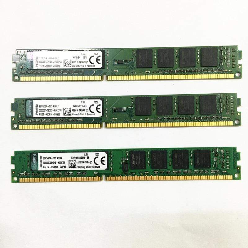 Planet Gates Used Kingston 4GB 1600MHz DDR3 RAM KVR16N11S8/4  DDR3 4gb 1600 desktop memory  in good condition