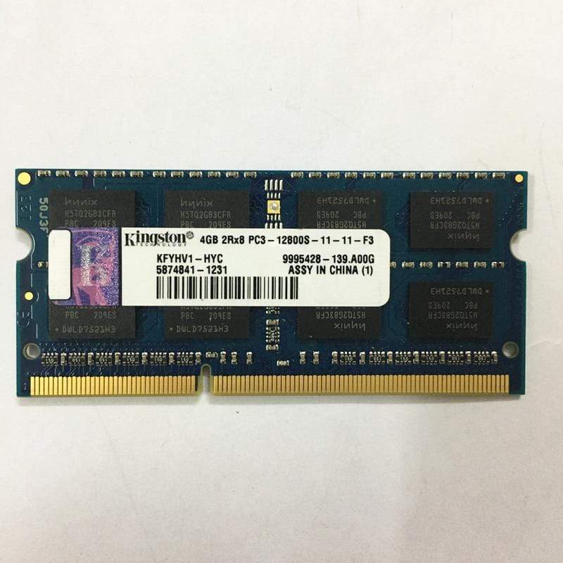 Planet Gates Used Kingston DDR3 4GB 1600MHz RAMS 4GB 2RX8 PC3-12800S-11-11-F3  ddr3 4gb 1600MHz 1.5V Laptop memory good working