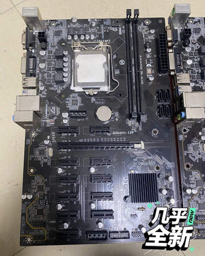Planet Gates Used TB250-BTC PRO motherboard DDR4 LGA 1151 B250-BTC 12GPU 12PCIE B250 mining machine motherboard