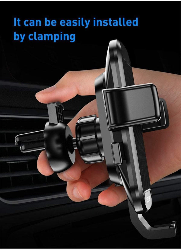 Planet Gates USLION Car Holder Qi Wireless Charger For iPhone 7 8 XS MAX XR 10W Fast Wireless Charging Car Phone Holder For Samsung Note 9 S9