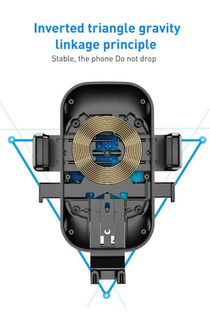 Planet Gates USLION Car Holder Qi Wireless Charger For iPhone 7 8 XS MAX XR 10W Fast Wireless Charging Car Phone Holder For Samsung Note 9 S9