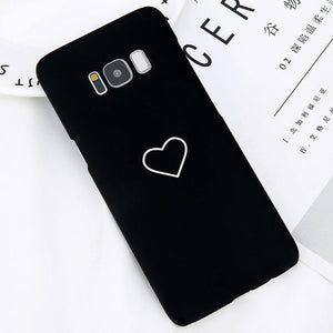 Planet Gates USLION Cartoon Couples Love Heart Case For Samsung Galaxy S8 S9 Plus Hard PC Phone Cover For Samsung Note 8 S8 S7 S7 Edge Cases