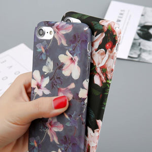 Planet Gates USLION Case For iPhone 7 6 X XR XS Max Flower Cherry Tree Hard PC Phone Cases Candy Colors Leaves Cover For iPhone 6 6s 7 8 Plus