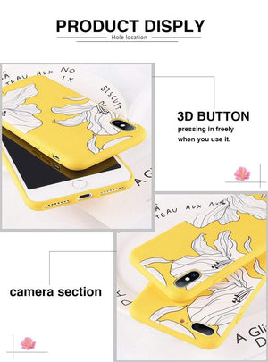 Planet Gates USLION Case For iPhone XS MAX XR 8 Plus Flower Smile Letter Phone Cases For iPhone X 7 6 6S Plus Soft TPU Silicone Back Cover