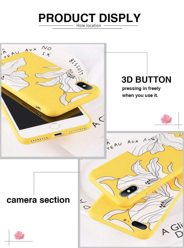Planet Gates USLION Case For iPhone XS MAX XR 8 Plus Flower Smile Letter Phone Cases For iPhone X 7 6 6S Plus Soft TPU Silicone Back Cover