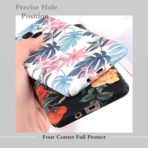 Planet Gates USLION Case for Samsung Galaxy A8 A6 A7 A5 A3 J7 J5 J3 J2 Prime Flower Phone Cover Cases For Samsung Note 9 8 S9 S8 Plus S7 Edge