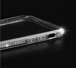 Planet Gates USLION Diamond Bling Transparent Phone Case Cover for iPhone 6 6S 8 7 Plus Soft TPU Clear Cover For iPhone X XR XS Max 5 5s SE